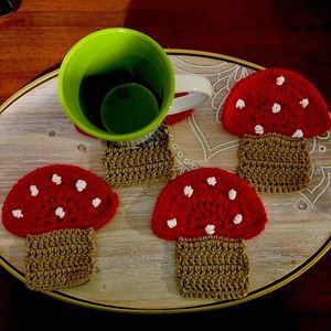 Halloween mushroom 🍄 coasters